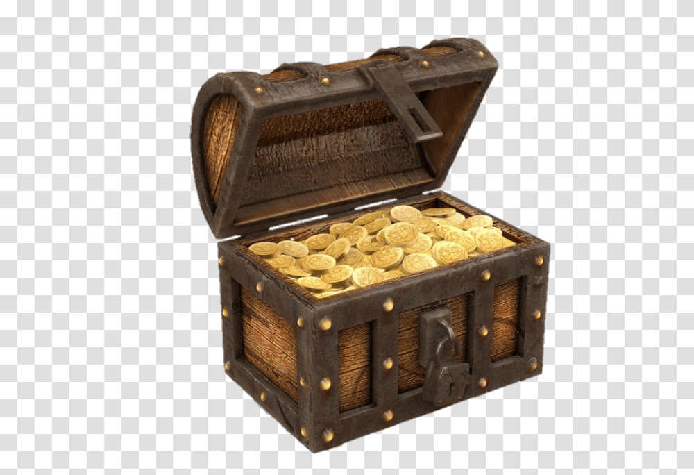 Treasure Gold Box Gold Pirate Treasure Chest Transparent Png