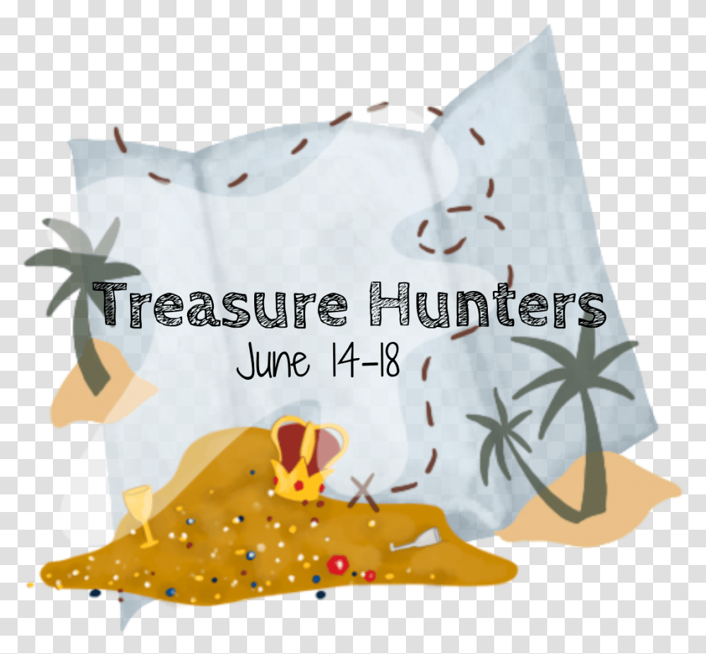 Treasure Hunters Camp Palm Trees, Pillow, Cushion, Text, Envelope Transparent Png