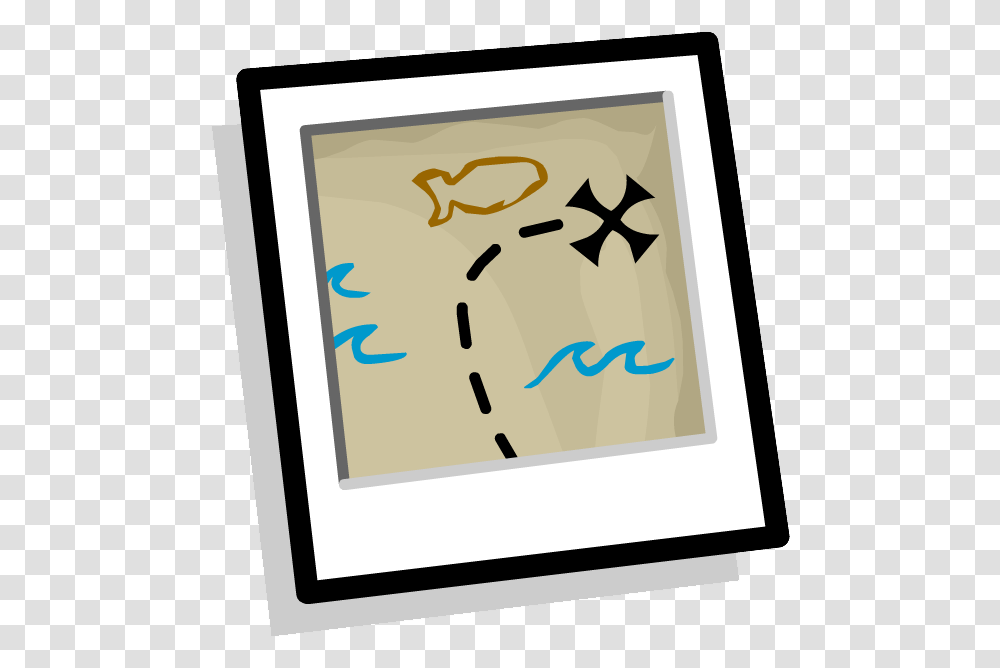 Treasure Map Background Club Penguin, Electronics, White Board Transparent Png