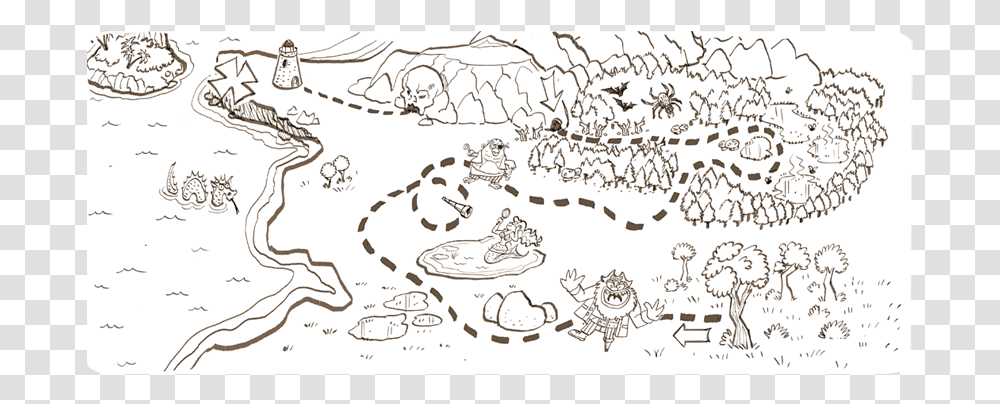 Treasure Map, Apparel, Doodle Transparent Png