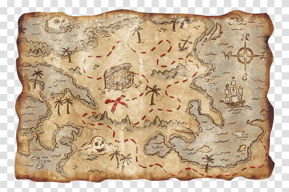 Treasure Map, Diagram, Rug, Atlas, Plot Transparent Png