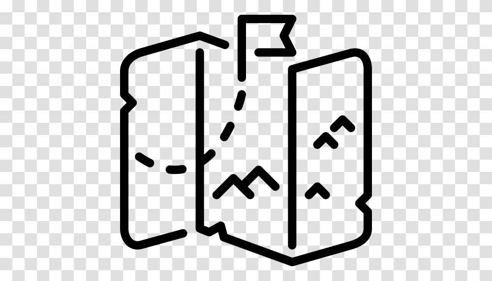 Treasure Map Map Direction Icon With And Vector Format, Gray, World Of Warcraft Transparent Png
