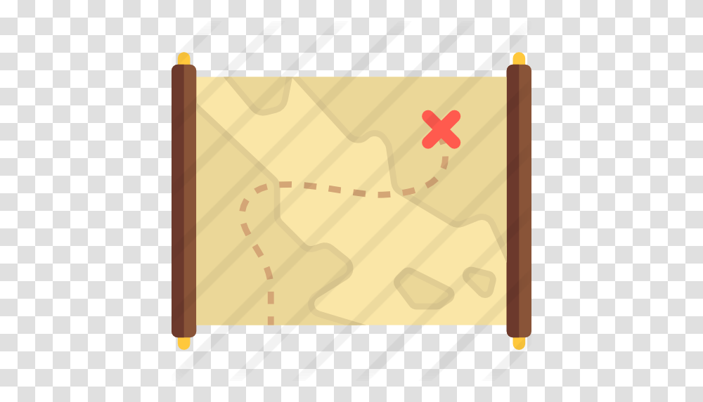 Treasure Map, Scroll, Fence Transparent Png