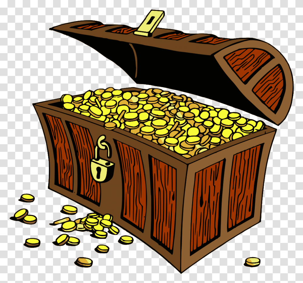 Treasure Pile Treasure Chest Clipart, Box Transparent Png