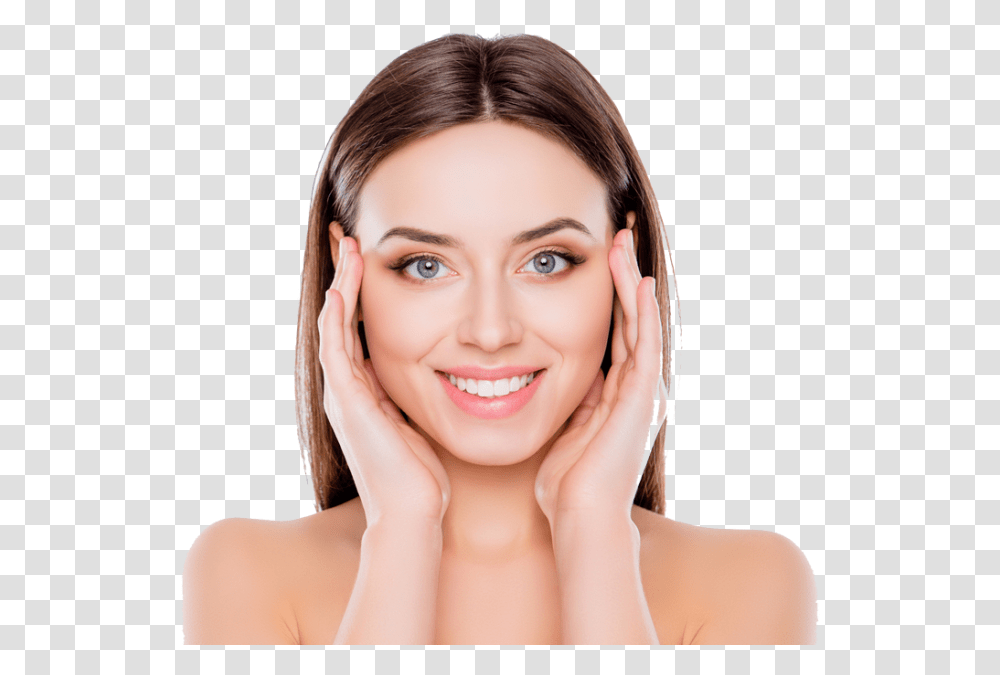 Treatment Beautiful Woman Touching Her Cheeks In Rochester Facial, Face, Person, Skin, Head Transparent Png