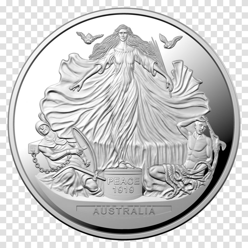 Treaty Of Versailles Clipart Treaty Of Versailles Silver Coin, Money, Nickel, Painting, Person Transparent Png