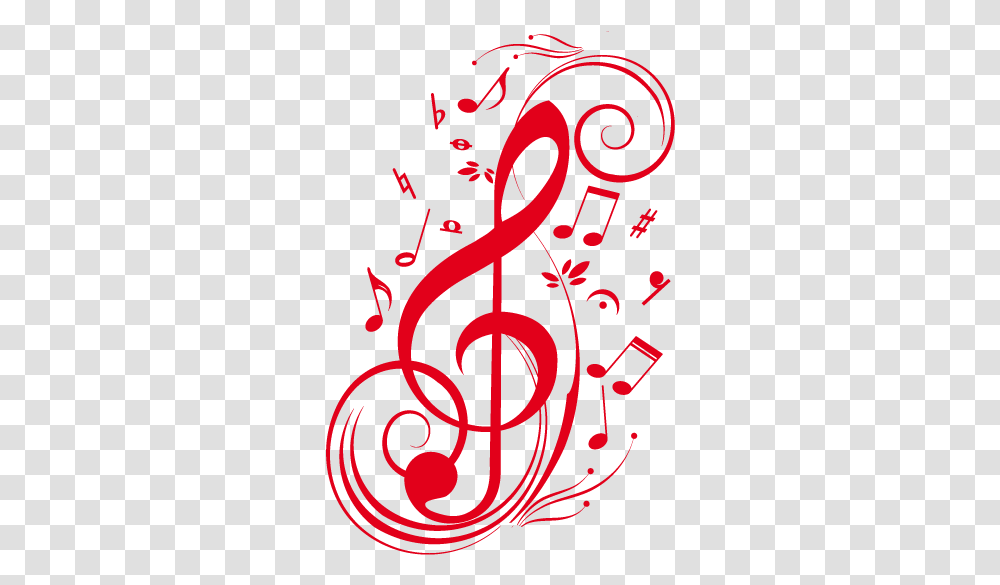 Treble Clef And Music Notes, Poster Transparent Png