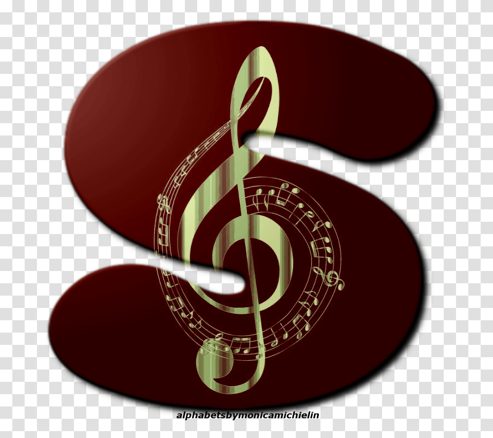 Treble Clef Black And Gold Music Notes, Alphabet, Number Transparent Png