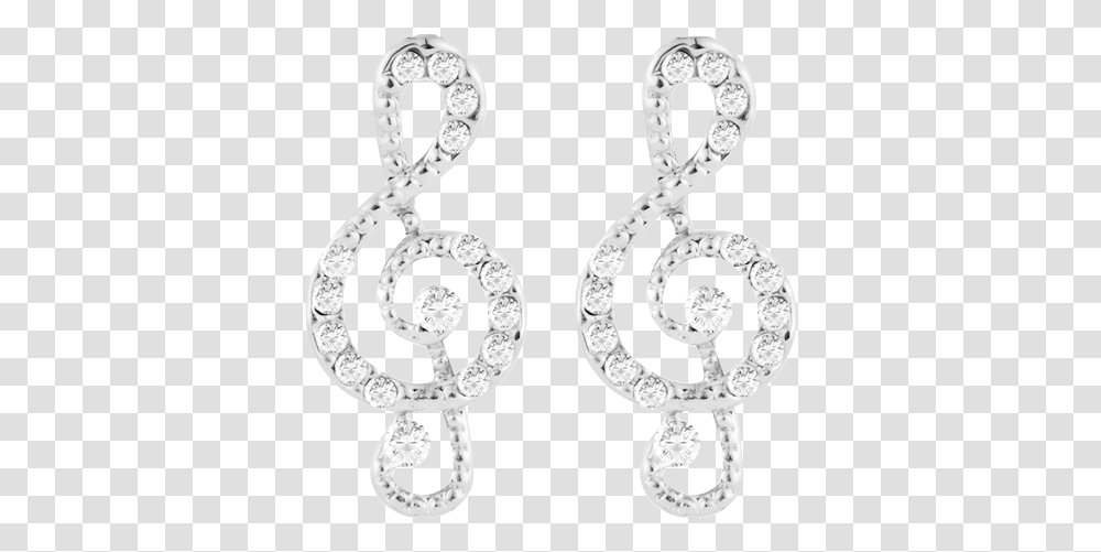 Treble Clef Earrings Earrings, Alphabet, Text, Number, Symbol Transparent Png