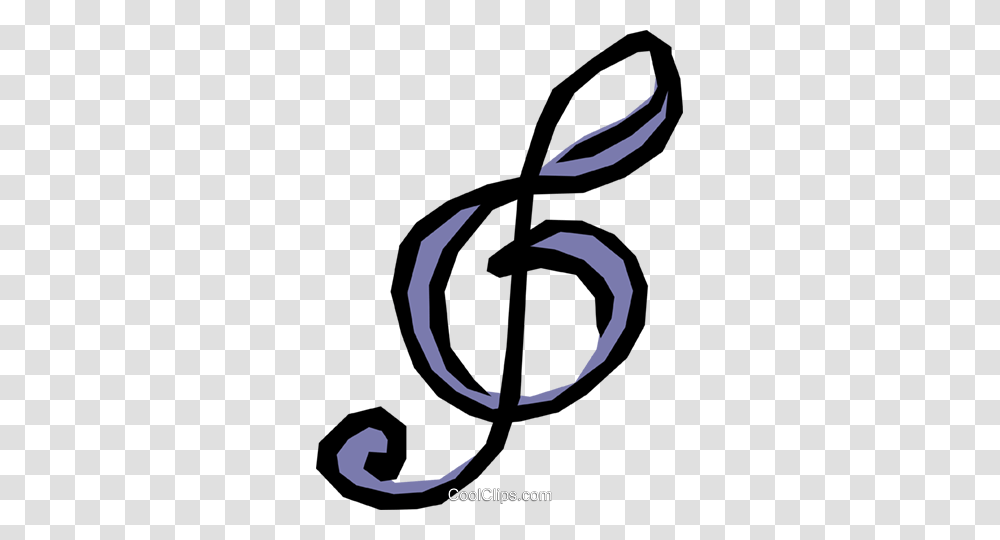 Treble Clef Royalty Free Vector Clip Art Illustration, Handwriting, Calligraphy Transparent Png