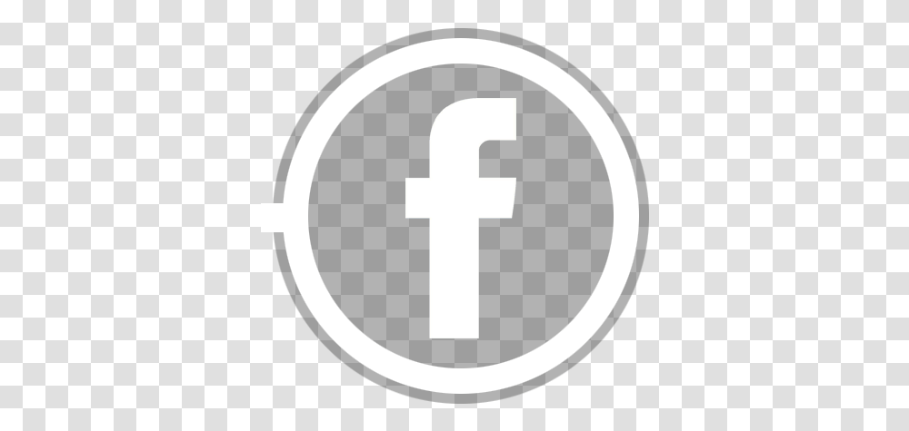 Trebol Mobiliario Circular Facebook Logo Blanco, Symbol, Text, First Aid, Hand Transparent Png