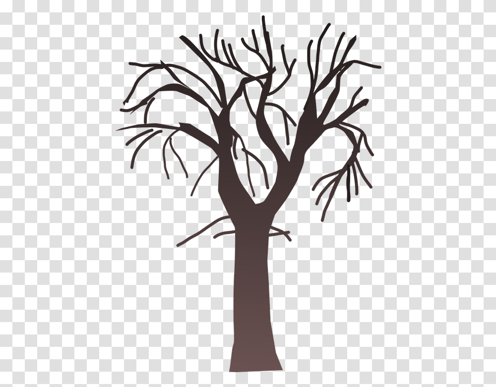 Tree Bare Branches Bare Clipart, Plant, Cross, Symbol, Flower Transparent Png