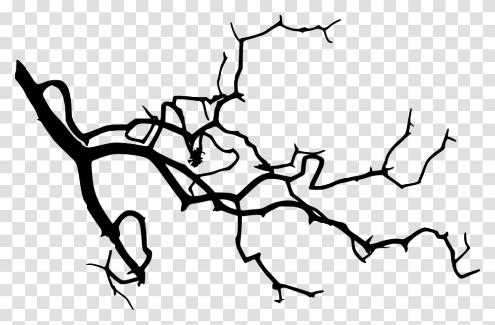 Tree Branch Silhouette, Gray, World Of Warcraft Transparent Png