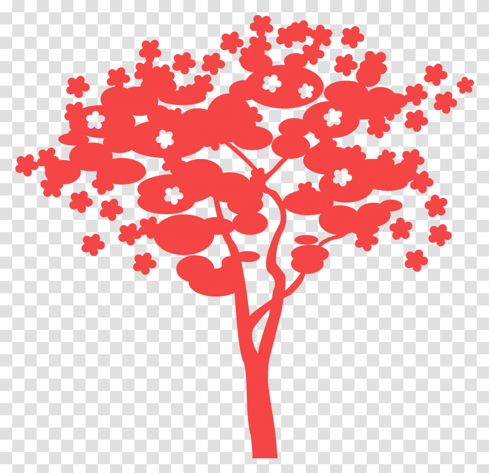 Tree Branch Silhouette, Plant, Flower Transparent Png