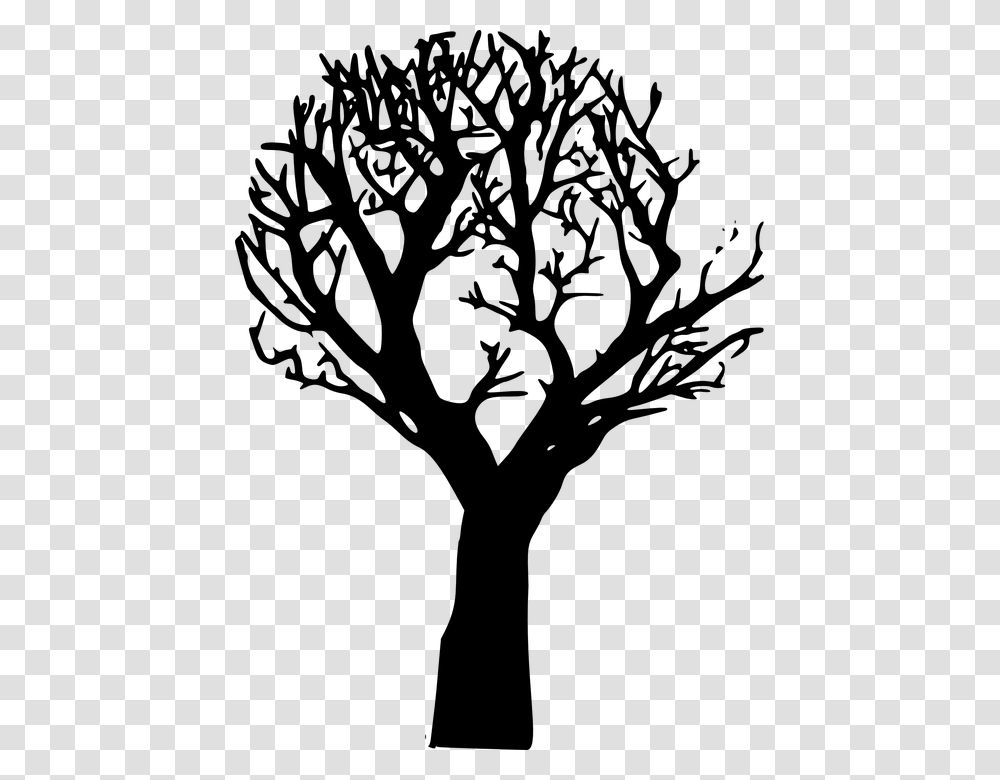 Tree Branch Vector Dying Tree Clipart, Gray, World Of Warcraft Transparent Png