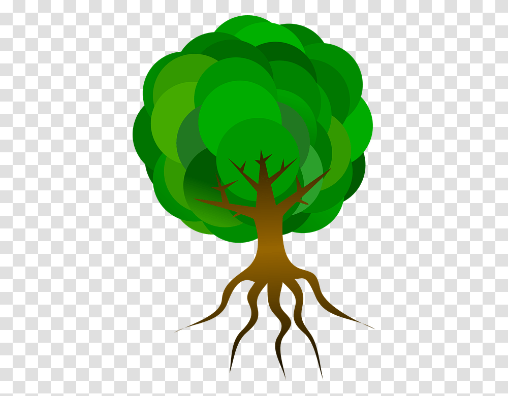 Tree Branches Roots Skeleton Plant Leaves Nature Tree Cartoon With Roots, Food, Green, Vegetable Transparent Png