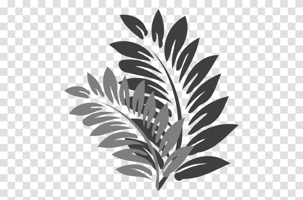 Tree Branches With Leaves, Leaf, Plant, Stencil Transparent Png