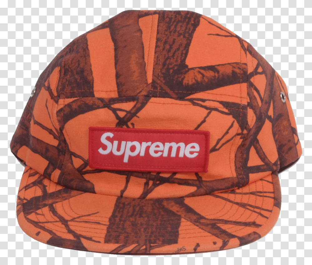 Tree Camo Camp Cap Supreme Hat, Clothing, Table, Furniture, Text Transparent Png