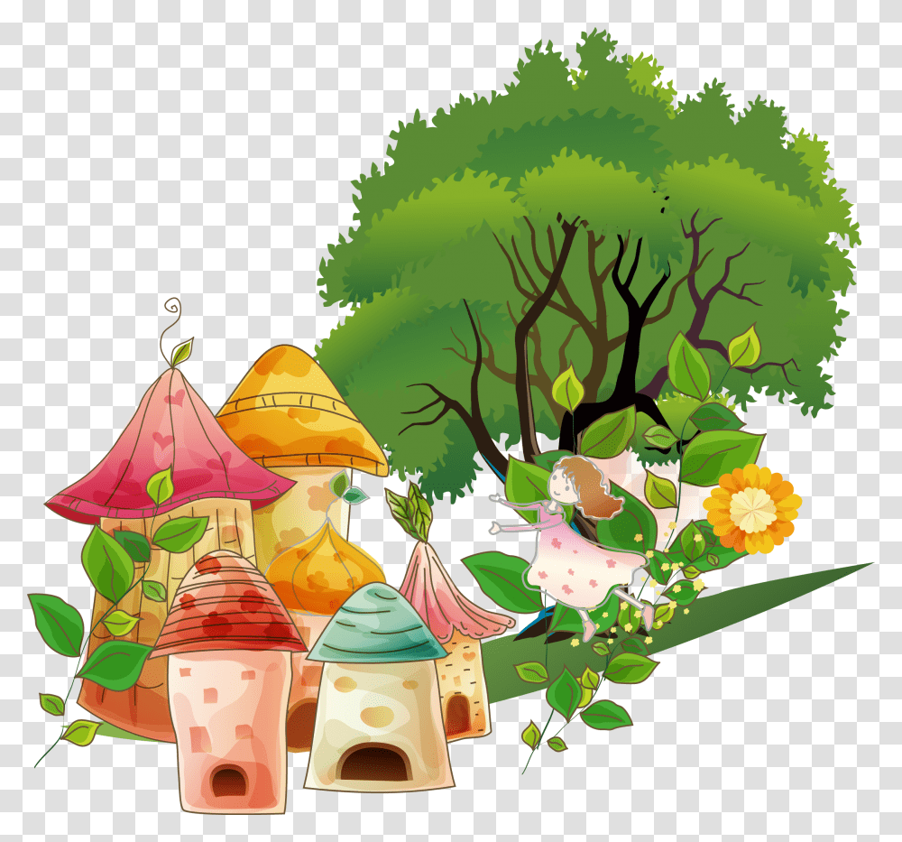 Tree Cartoon Drawing, Plant, Doodle, Outdoors Transparent Png