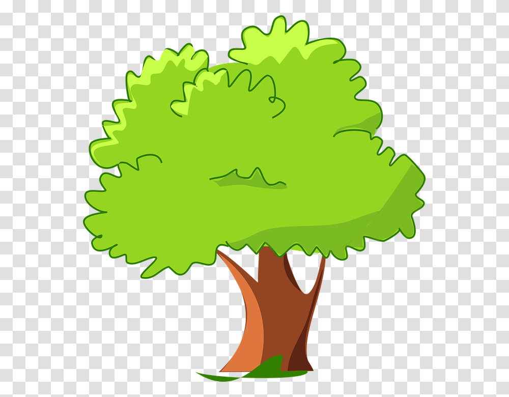 Tree Cartoon Image, Plant, Leaf, Flower Transparent Png