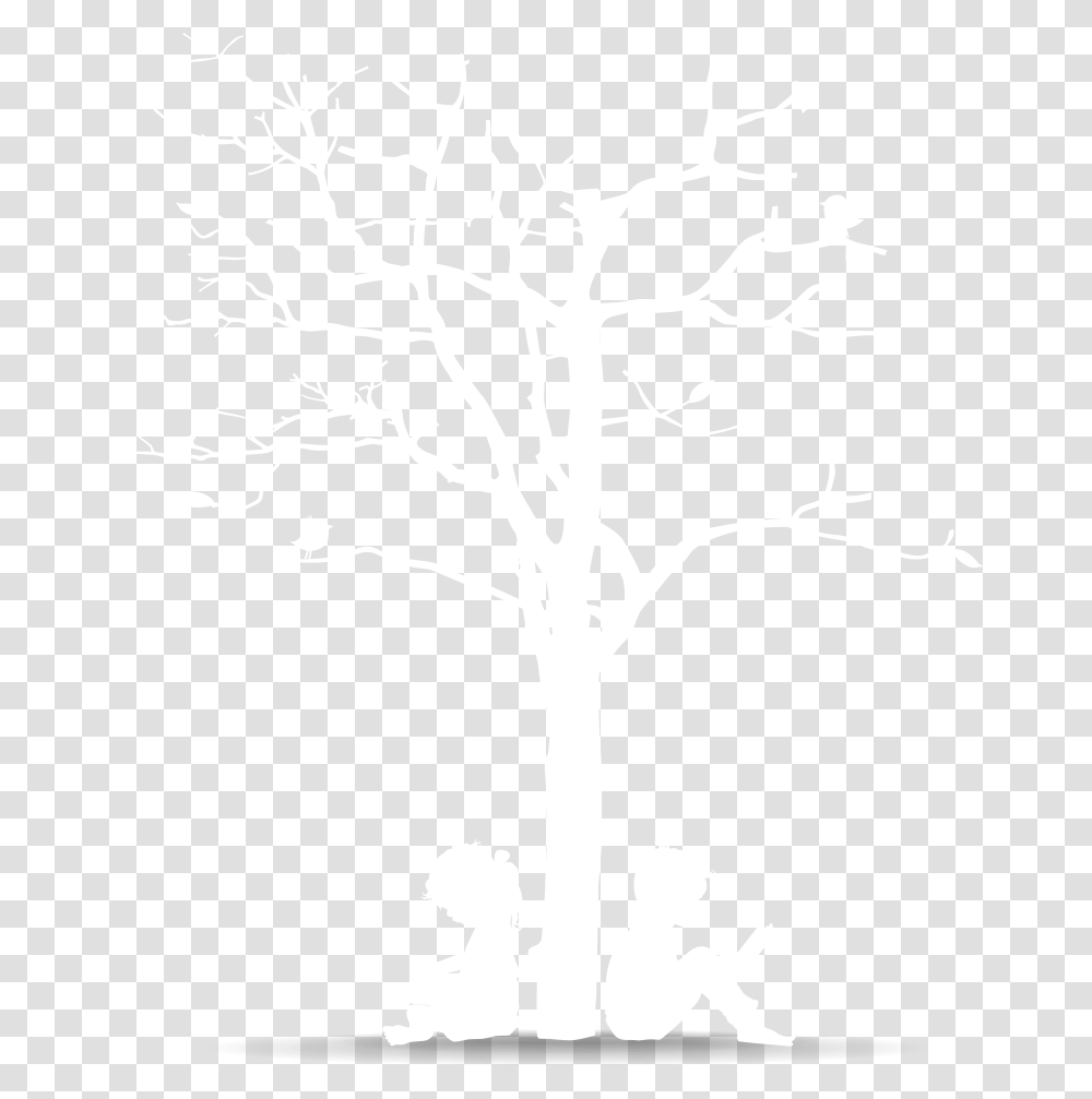 Tree Child Graphic Tree And Child, Plant, Stencil, Flower, Blossom Transparent Png