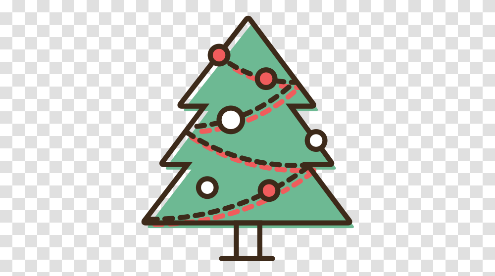 Tree Christmas Free Icon Of Outline Icons Clip Art, Plant, Triangle, Star Symbol, Ornament Transparent Png