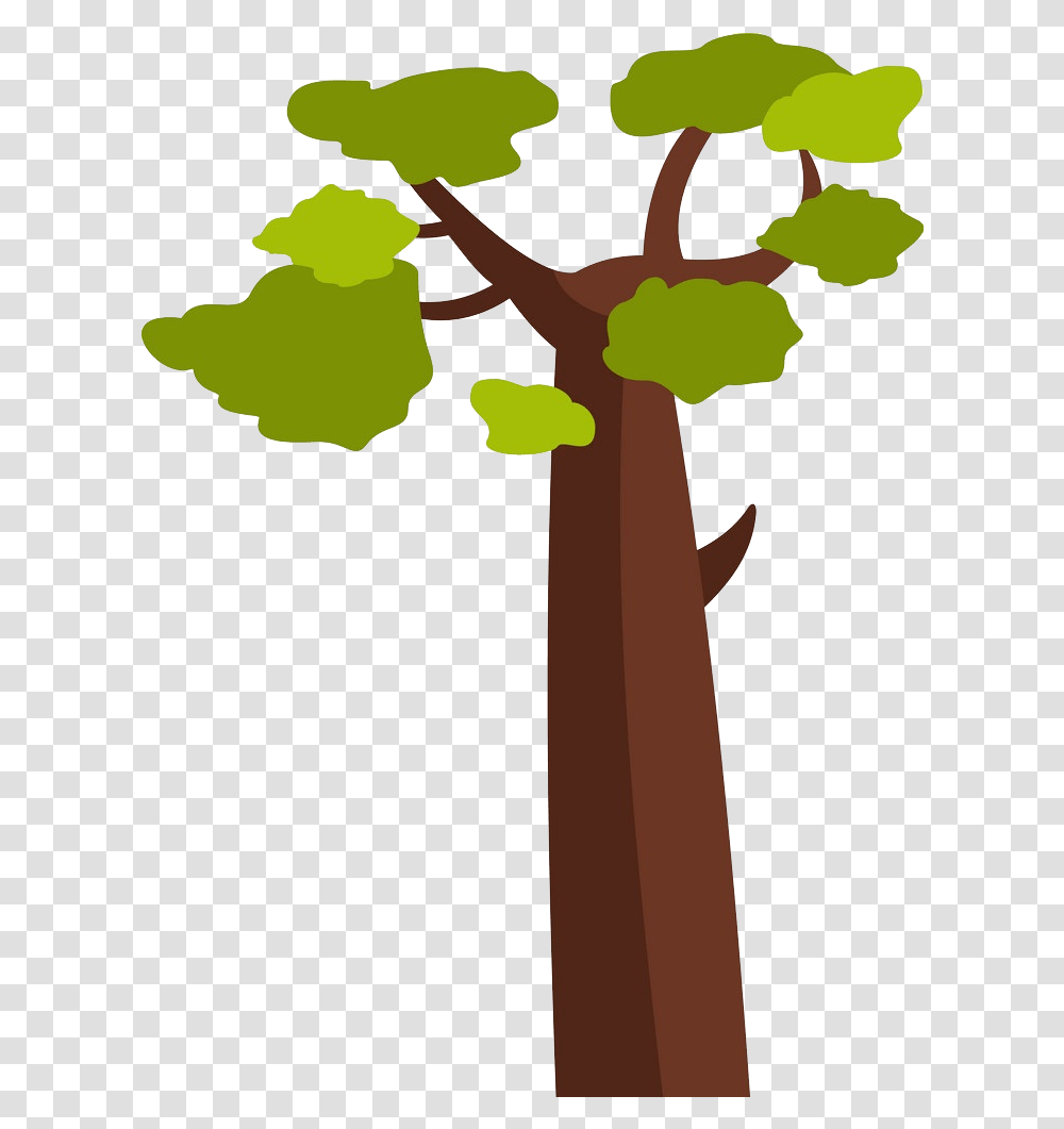 Tree Clipart Clipartworld Icon Baobab Tree, Plant, Palm Tree, Arecaceae, Cross Transparent Png