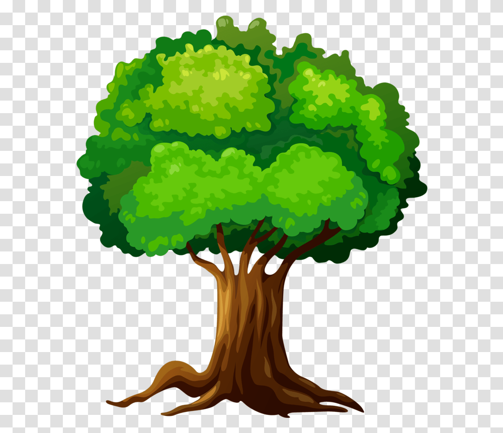 Tree Clipart Forest Theme Leaves Tree Cartoon Clipart Tree, Plant, Root, Vegetable, Food Transparent Png