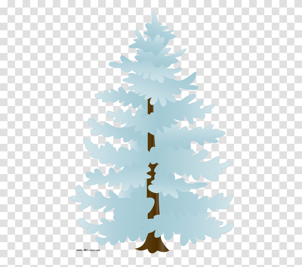 Tree Clipart Snow Snowy Pine Tree With Clipart Snow Covered Tree, Plant, Ornament, Christmas Tree, Rug Transparent Png