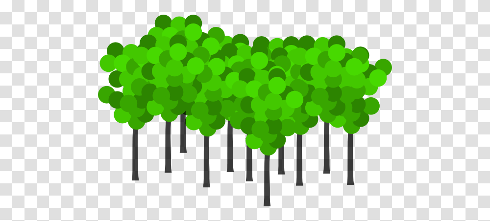 Tree Cluster Clipart, Green, Plant, Leaf Transparent Png