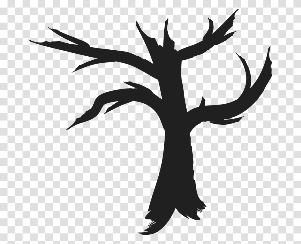 Tree Computer Icons Drawing Silhouette Art, Plant, Tree Trunk, Cross Transparent Png