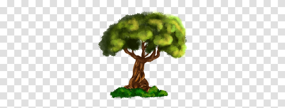 Tree Digital Art Free Image On Pixabay Tree Digital Art, Plant, Vegetation, Moss, Bush Transparent Png