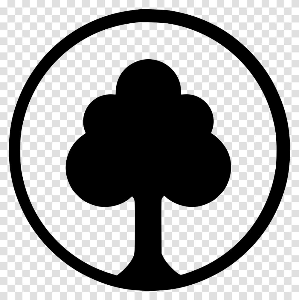 Tree Ecology Round Park Nature Nature Round Logo, Stencil, Trademark, Emblem Transparent Png