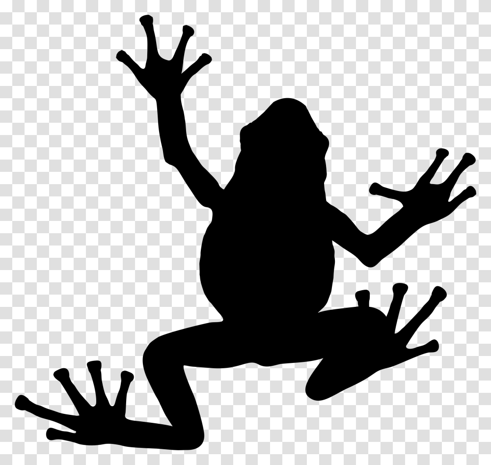 Tree Frog Silhouette Toad Frogs Silhouette, Gray, World Of Warcraft Transparent Png