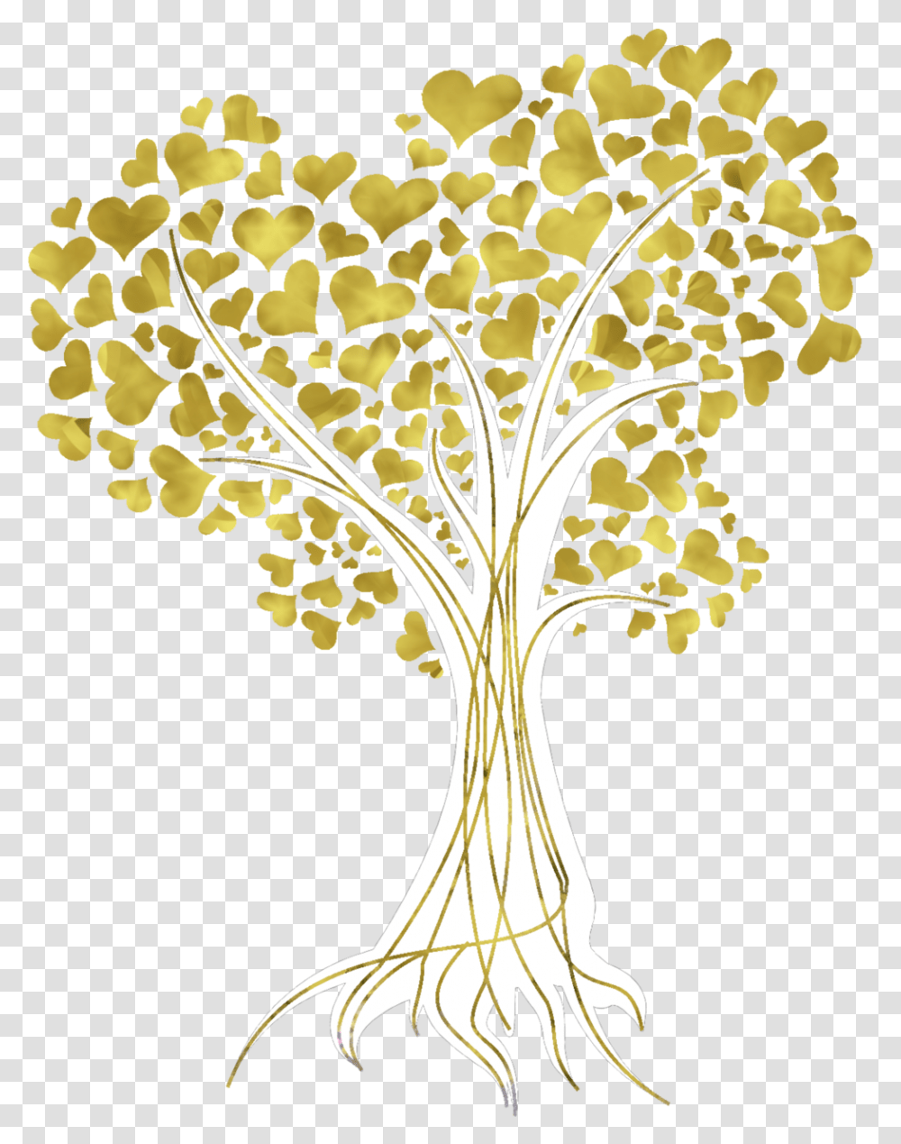 Tree Gold Autumn Leaf Color Clip Art Gold Tree Vector, Plant, Floral Design, Pattern Transparent Png