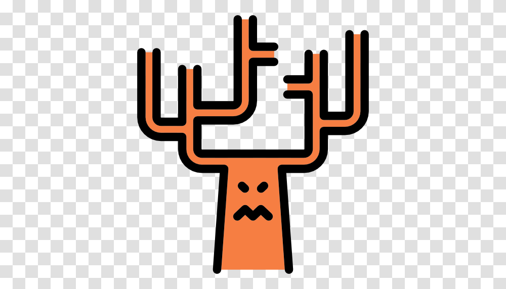 Tree Halloween Horror Terror Spooky Scary Fear Icon, Weapon, Hand Transparent Png