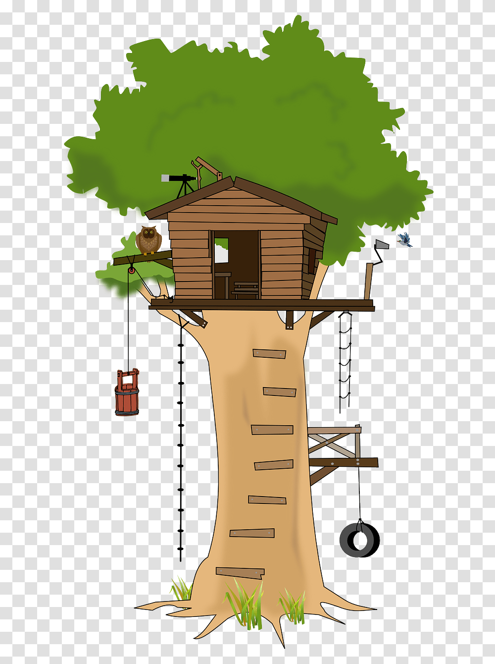 Tree House Format Ultra Background V Tree House Cartoon, Housing, Building, Cabin, Neighborhood Transparent Png