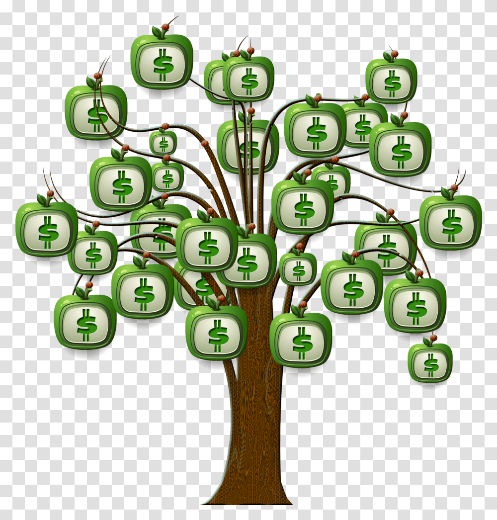 Tree Image Green Money Tree, Number, Sport Transparent Png
