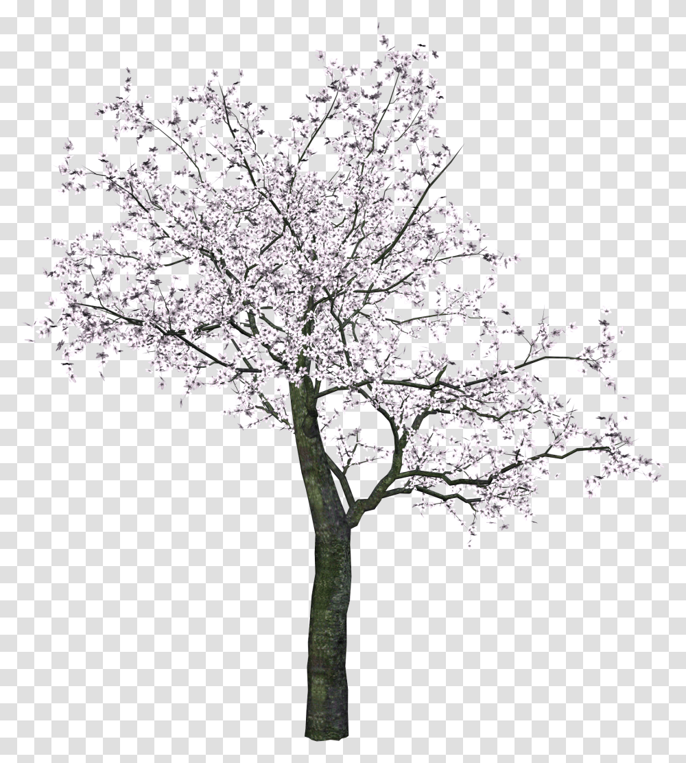 Tree Image Without Background Web Icons Cherry Blossom Tree Drawing Black And White, Cross, Symbol, Plant, Flower Transparent Png
