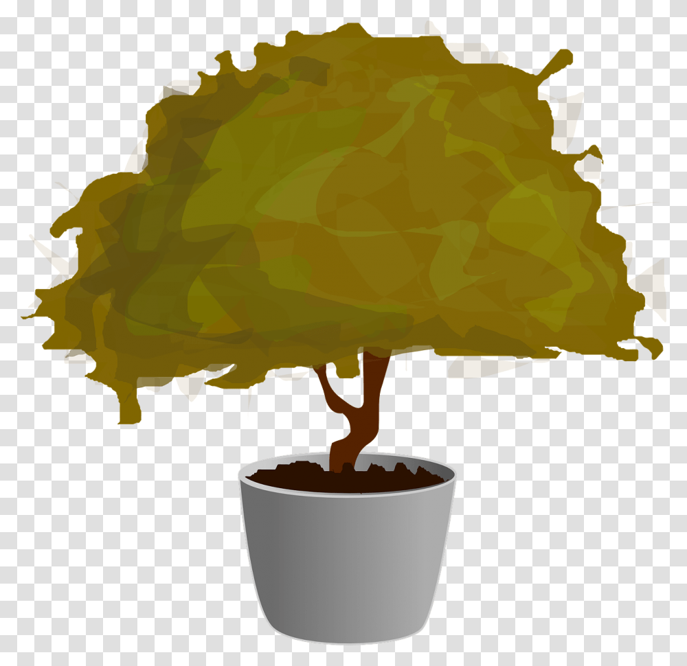 Tree In A Pot Clipart, Animal, Bird, Food, Tobacco Transparent Png