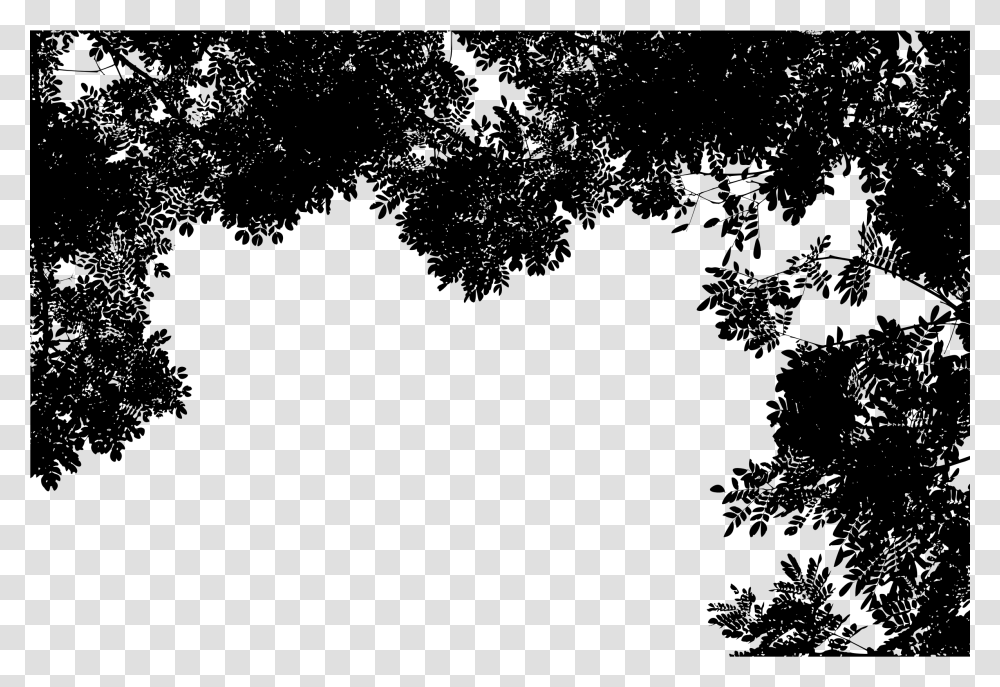 Tree Leaves Silhouette, Gray, World Of Warcraft Transparent Png