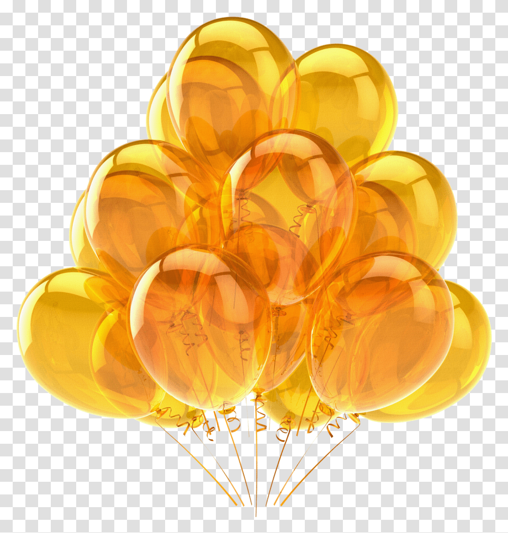 Tree Line Images Bunch Yellow Balloons, Plant, Fungus Transparent Png