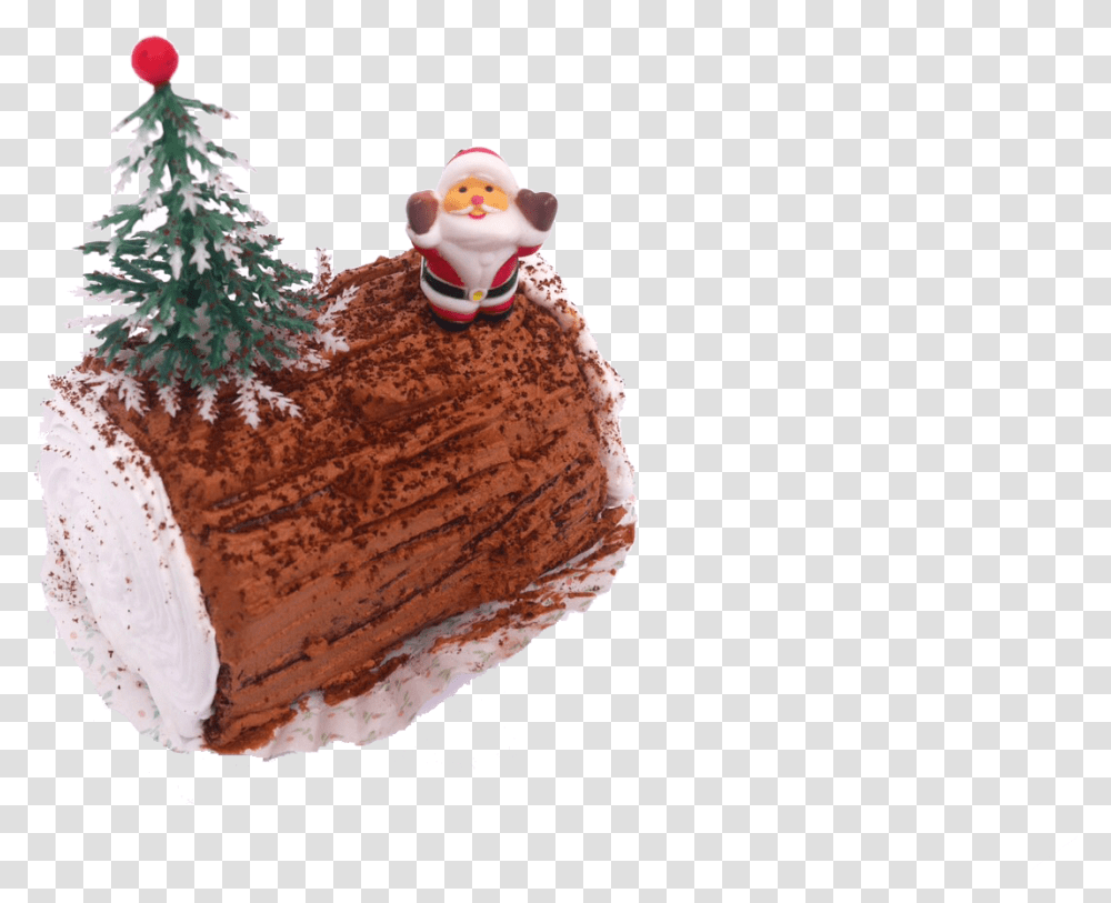Tree Log Christmas Log Cake, Plant, Birthday Cake, Dessert, Food Transparent Png