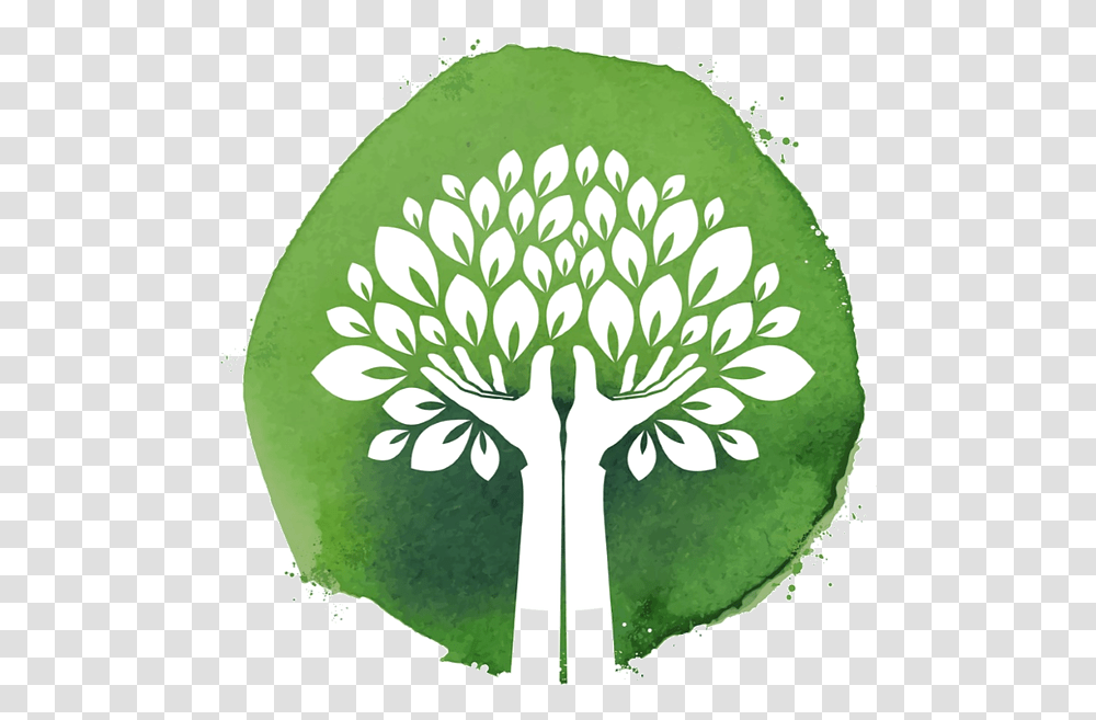 Tree Logo Design Hands, Plant, Flower, Leaf, Vase Transparent Png
