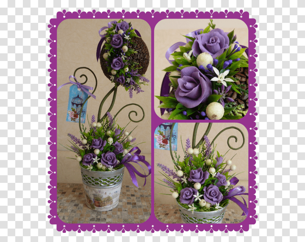 Tree Of Happiness Lavender Provence Bouquet, Floral Design, Pattern Transparent Png