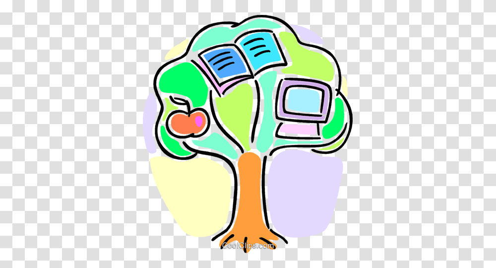 Tree Of Knowledge Royalty Free Vector Clip Art Illustration, Doodle, Drawing, Jaw Transparent Png