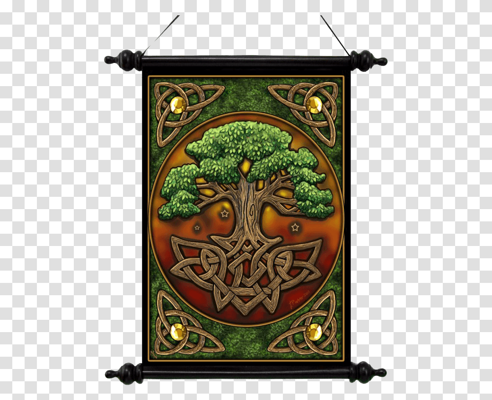 Tree Of Life Celtic Stained Glass, Alcohol, Beverage, Architecture Transparent Png