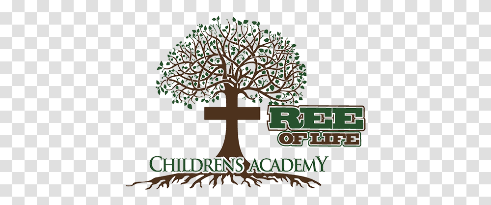 Tree Of Life Childrens Academy Tree, Plant, Cross, Vegetation, Outdoors Transparent Png