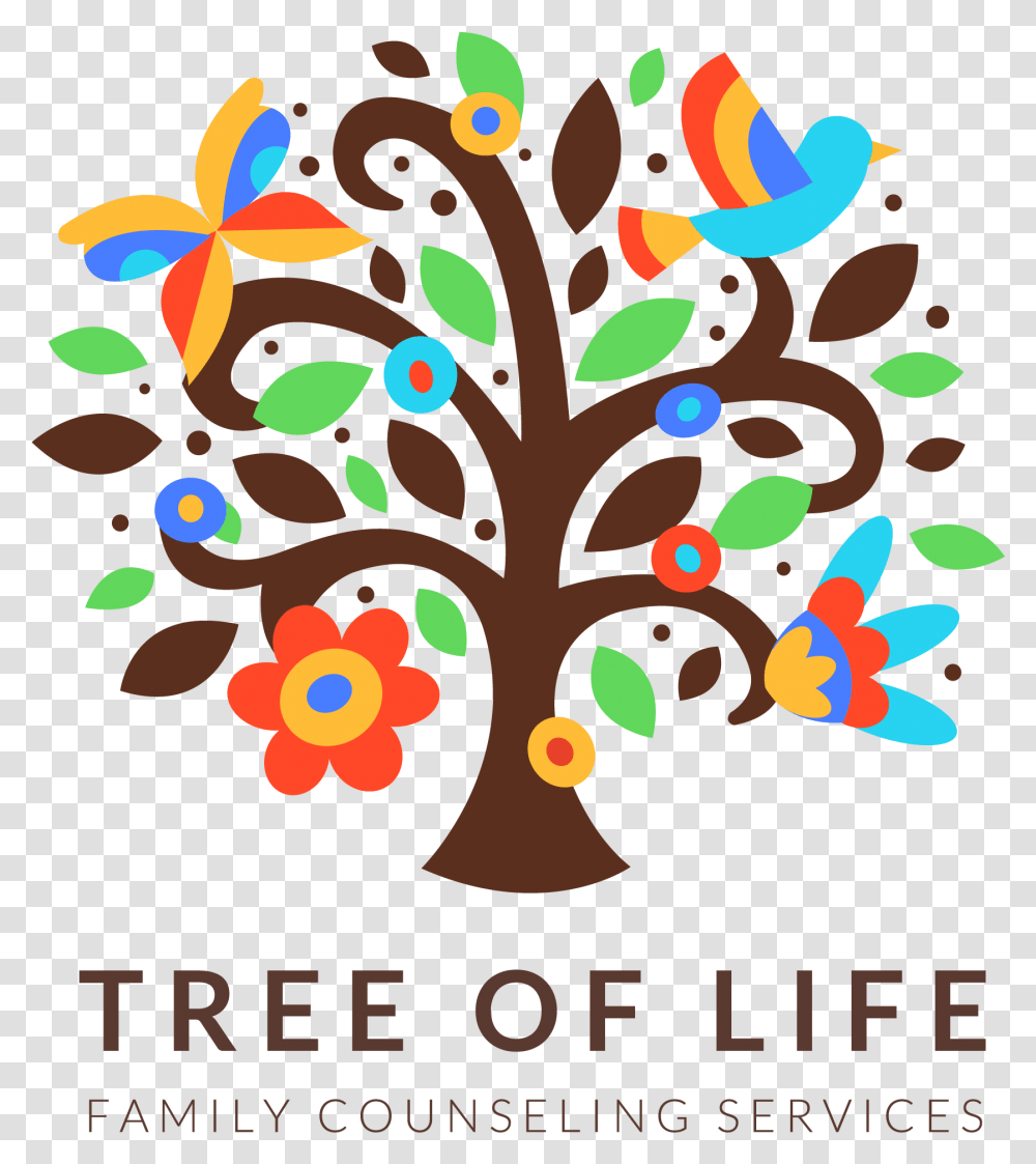 Tree Of Life Family Counseling Services Decorative, Graphics, Art, Floral Design, Pattern Transparent Png
