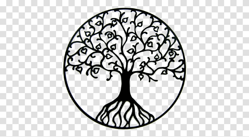 Tree Of Life Oak Clip Art Simple Tree Of Life Outline, Coin, Money, Rug, Tabletop Transparent Png